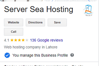ServerSea Hosting Google Business Profile