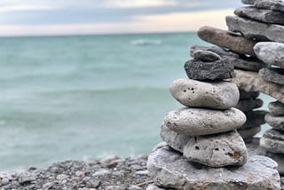 Prince Edward County Adjacent. Piled rocks