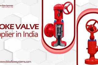 Choke Valve Supplier in India Bliss Flow