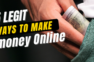 5 legit ways to make money online