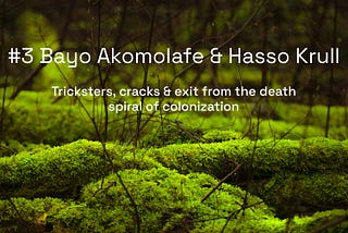 Bayo Akomolafe & Hasso Krull: "Tricksters, cracks & exit from the death spiral of colonization" |…