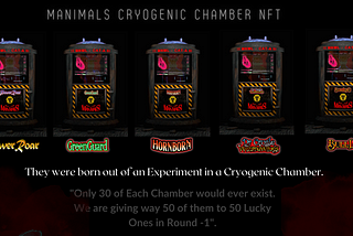 Manimals Cryogenic Chamber NFT