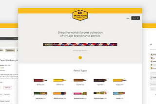 We just built the largest online vintage pencil store.