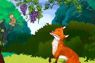 The fox and the grapes