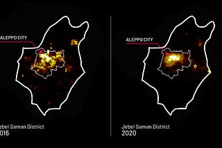 Utilizing Nighttime Light Data in Four Embattled Cities in the Middle East