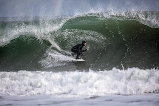 Surfing Sombrio Beach