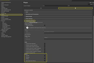 Steps to reach the option where Minify is, Edit > Project Settings > Player > Android icon > Publishing Settings > Minify