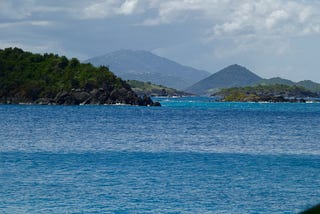 A gorgeous beach at St. Johns, in the US Virgin Islands. Travel, retirement, work, employment, job interview, older adult, gig, work