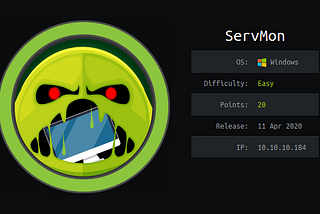 Hack the Box — Servmon (2)