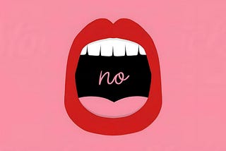 the relief of saying “no”