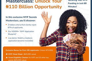 Ignore this if you don’t want your share of N110 billion
