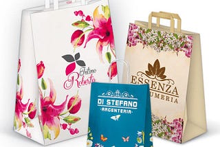 Personalized shopping bags and paper bags for all uses