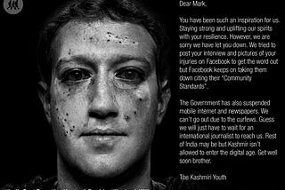 Facebook Censors Kashmir Struggle