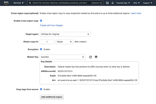 Easy Disaster Recovery with Amazon EBS Cross-Region Snapshot Copy