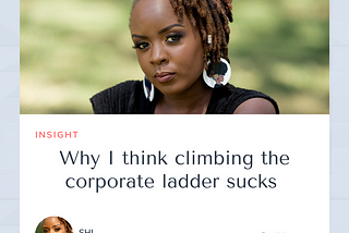 Why I think climbing the corporate ladder sucks