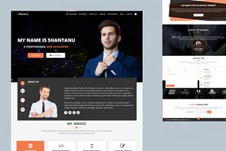 Responsive Personal Portfolio Website HTML CSS and JavaScript