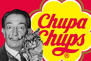 Salvador Dalí and Chupa Chups logo