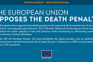 “Let’s Work Together to Abolish the Death Penalty”