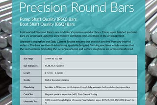 Ambica Steels is the Leading Producer of Precision Round Bars