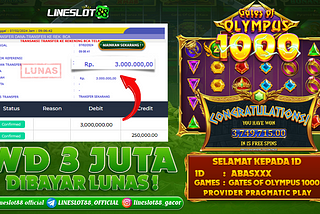 Bukti Kemenangan Jackpot 3 Juta Gates of Olympus 1000