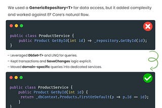 Replacing a Generic Repository with EF DbContext