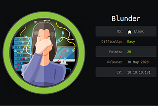 Blunder: HackTheBox