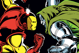 Iron Man faces off against Doctor Doom