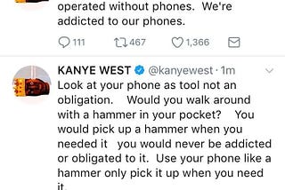 Phones are Bad. Part 1 — Kanye’s Pocket Hammer