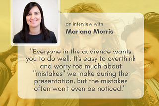 An interview with Mariana Morris, Public Speaker and Founder of UX design studio Fruto Ltd