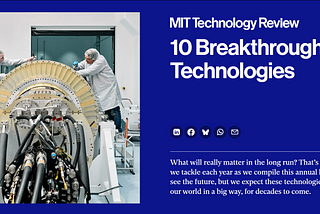10 Breakthrough Technologies Shaping Sustainable Development