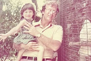 A little girl with her dad