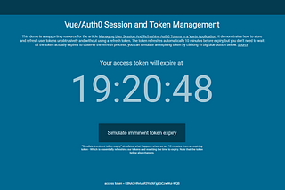 Managing And Refreshing Auth0 Tokens In a Vuejs Application