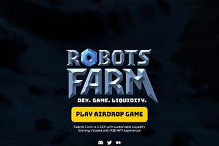 Increase your crypto portfolio with robotsfarm project. Highly recommended and securely.