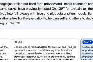 A Week with Bard — How it Compares to ChatGPT