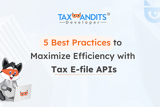 5 Best Practices to Maximize Efficiency with Tax E-file APIs