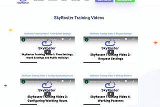 SkyRoster Training Videos Series