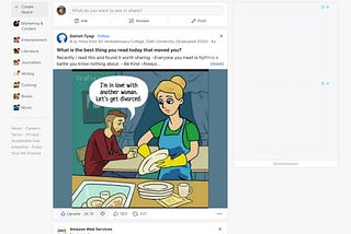 Quora homepage