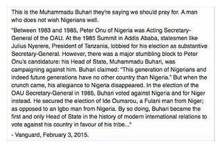 Breaking The Internet and Burning Questions: Does Buhari Hate The Igbos? Part 1