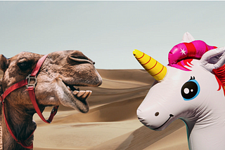 “Startups, it’s time to think like camels — not unicorns.”