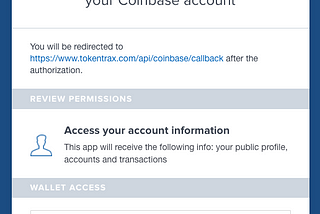 How to Integrate Coinbase with your TokenTrax account