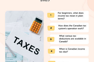 Tax deduction knowledge 2023 for teenagers and migrants from Ateet Kapadia