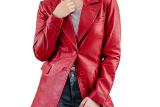 Customized Leather Blazer Outfit with Customization