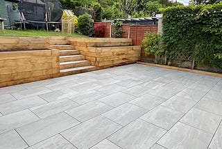 Grey Porcelain Paving Slabs: Modern Design Ideas