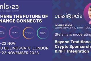 Cassiopeia Services will be at FMLS:23