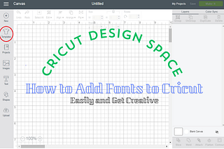 how to add fonts to Cricut
