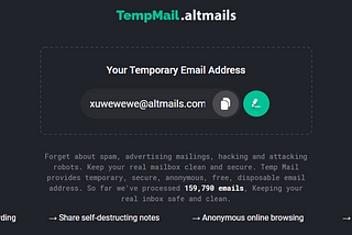 What is Disposable Temporary E-mail?