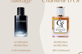 Sauvage Dior Duftzwilling Dupe Dior Sauvage Parfum Zwilling GY Perfumes Dupe