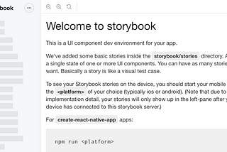 Setup Storybook with React-native typescript project