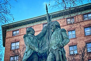 From Paris to Harlem, Bartholdi’s Washington and Lafayette statue