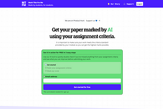 A preview screenshot of markthisforme.com titled “Get your paper marked by AI using your assignment criteria”. Visit the website for better access and interpretation.